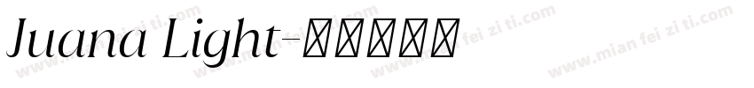 Juana Light字体转换
